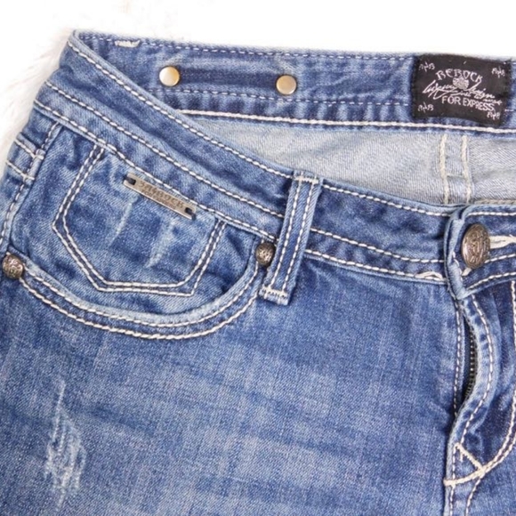 🌻 Rerock For Express Boot Cut Jeans (6S) - Picture 7 of 8